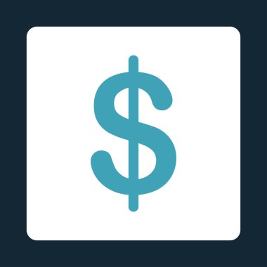 Doları düz simgesi