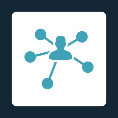 İlişkiler düz simgesi