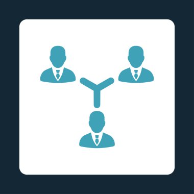 ekip çalışması düz simgesi