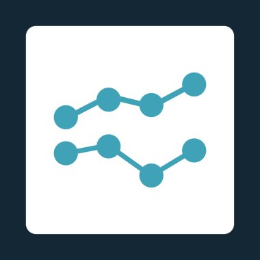 Eğilimleri düz simgesi