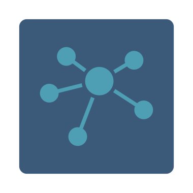 Bağlantıları düz simgesi