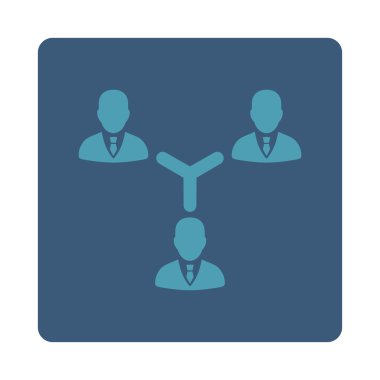 ekip çalışması düz simgesi