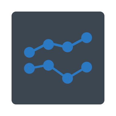 Eğilimleri düz simgesi