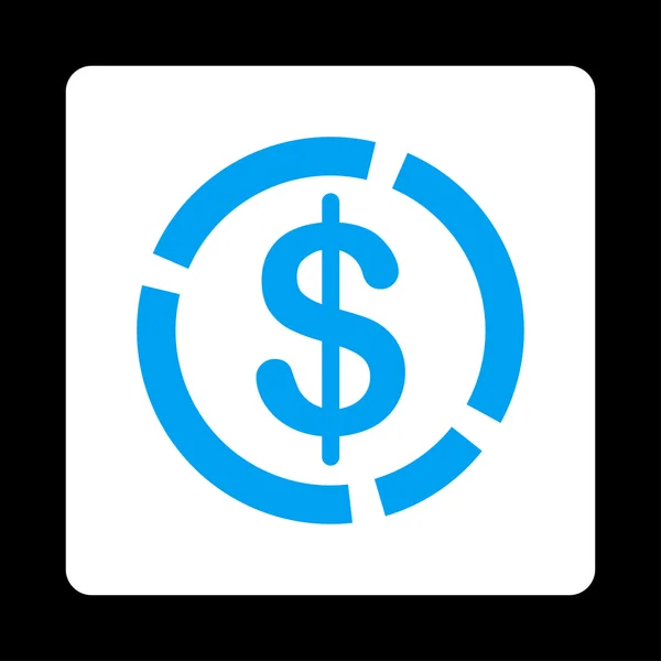 Dollar diagram ikon — Stock vektor