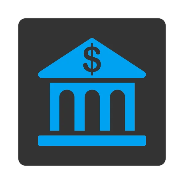 Pictogram bankgebouw — Stockvector