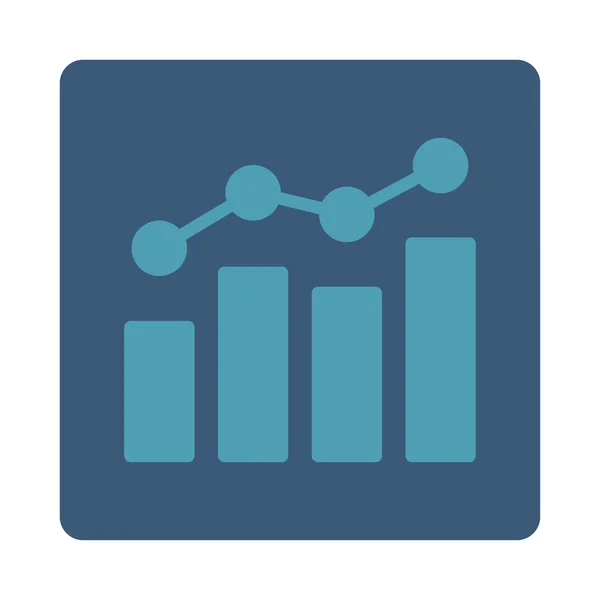 Icona piatta Analytics — Vettoriale Stock