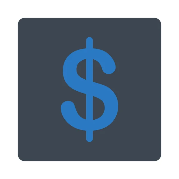 Dolar płaskie ikona — Wektor stockowy