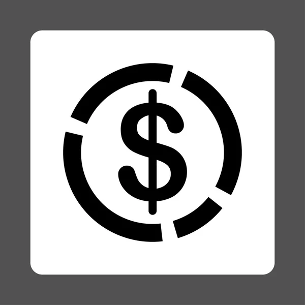 Doları diyagram simgesi — Stok Vektör