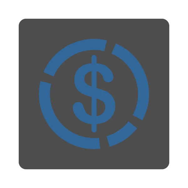 Doları diyagram simgesi — Stok Vektör