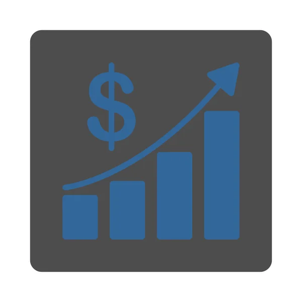 Ícone de crescimento de vendas — Vetor de Stock