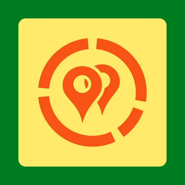 Ícone do diagrama geográfico —  Vetores de Stock