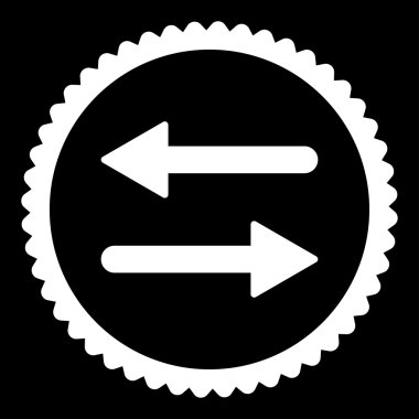 Oklar Exchange düz beyaz renk yuvarlak damga simgesi