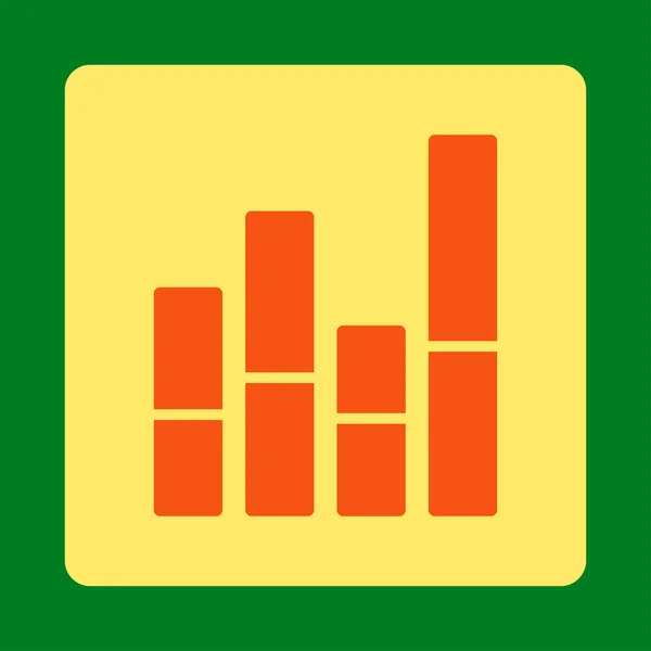 Ícone de gráfico de barras — Fotografia de Stock
