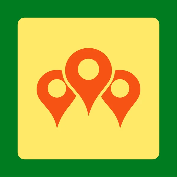 Locations Icon — Stock Photo, Image