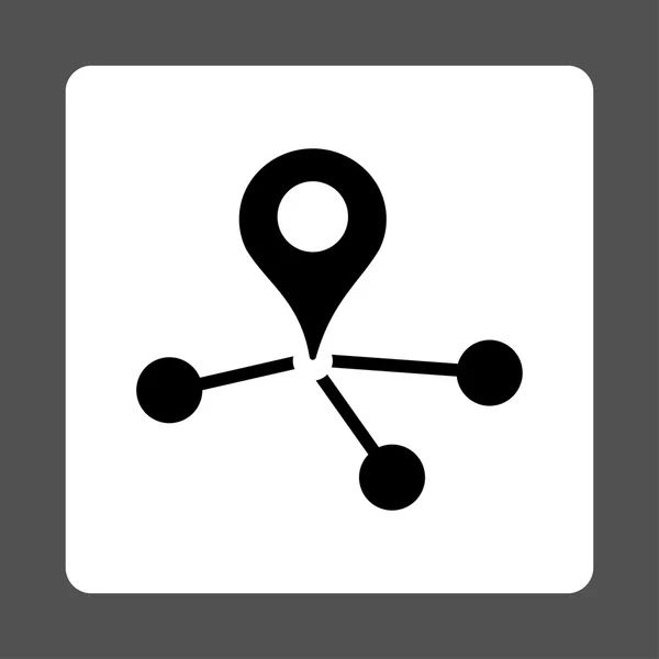 Geo-Netzwerk-Symbol — Stockfoto