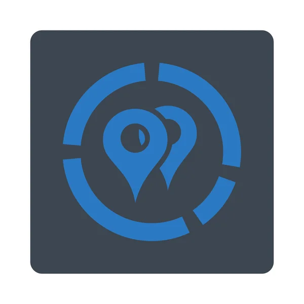 Geo Diagram Icon — Stock Photo, Image