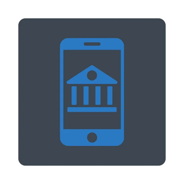 Ícone do banco móvel — Fotografia de Stock