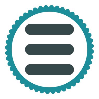 Yığın düz yumuşak mavi renkler damga simgesi yuvarlak