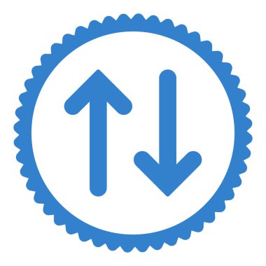 Düz kobalt renklendirebilir yuvarlak damga simgesi