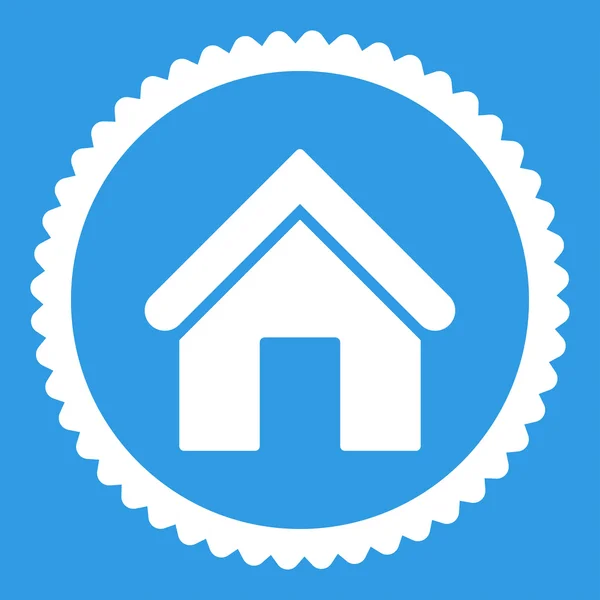 Home plat witte kleur ronde stempel pictogram — Stockfoto