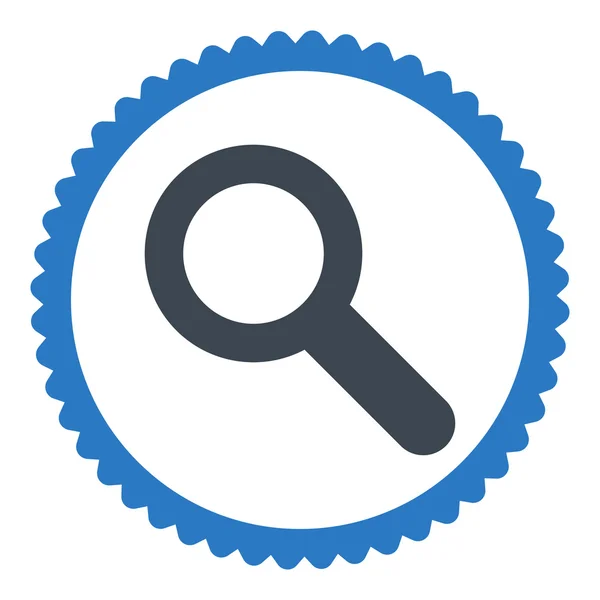스탬프 아이콘 라운드 플랫 부드러운 블루 색상 검색 — 스톡 사진