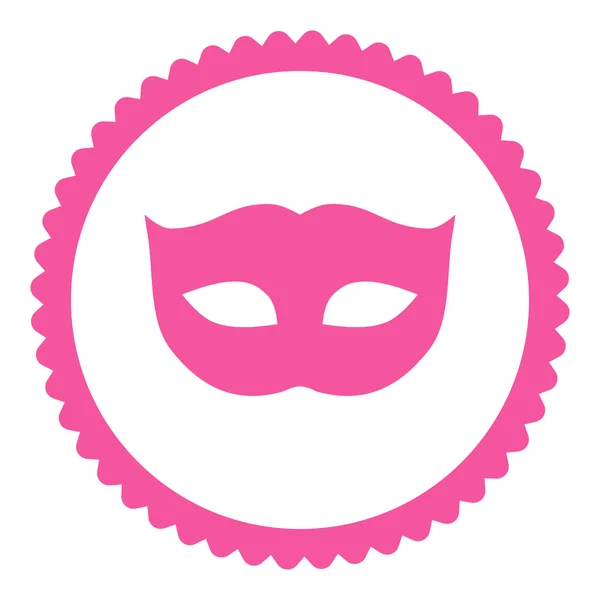 Privacy masker plat roze kleur ronde stempel pictogram — Stockfoto