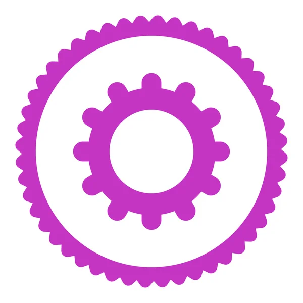 Символ фиолетового цвета шестерни — стоковое фото