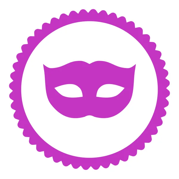 Privacy masker plat violette kleur ronde stempel pictogram — Stockfoto