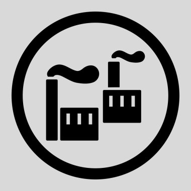 Sektör düz siyah renkli yuvarlak vektör simgesi