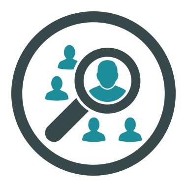 Düz yumuşak mavi renkler yuvarlak vektör simgesi pazarlama