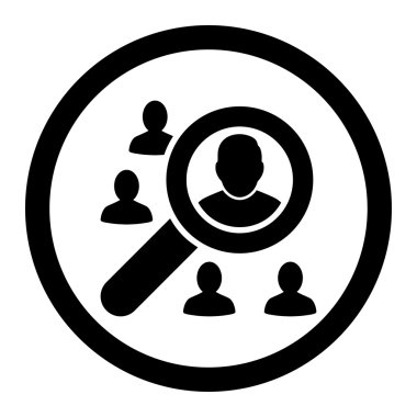 Düz siyah renkli yuvarlak vektör simgesi pazarlama