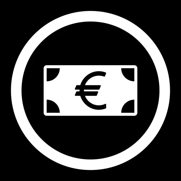 Icono del billete en euros — Archivo Imágenes Vectoriales