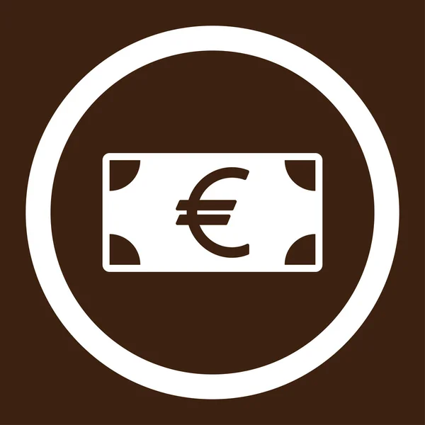 Ícone de notas de euro — Vetor de Stock