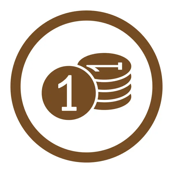 Icona delle monete — Vettoriale Stock
