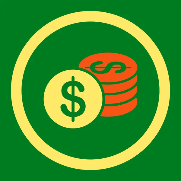 Dollar Coins icon — Stock Vector