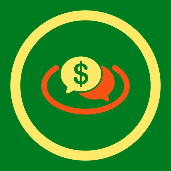Icona della rete finanziaria — Vettoriale Stock