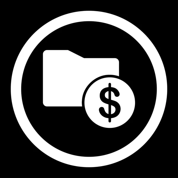 Ikona folderu pieniądze — Zdjęcie stockowe