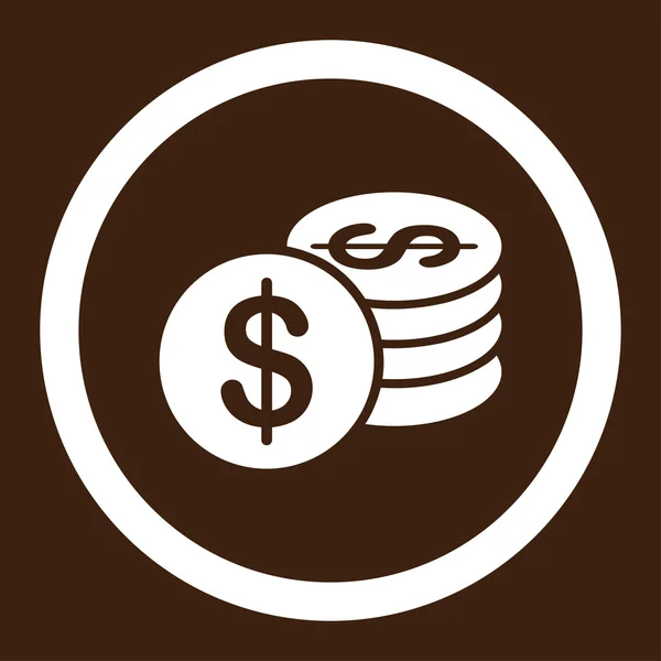 Dollar Coins icon — Stock Photo, Image