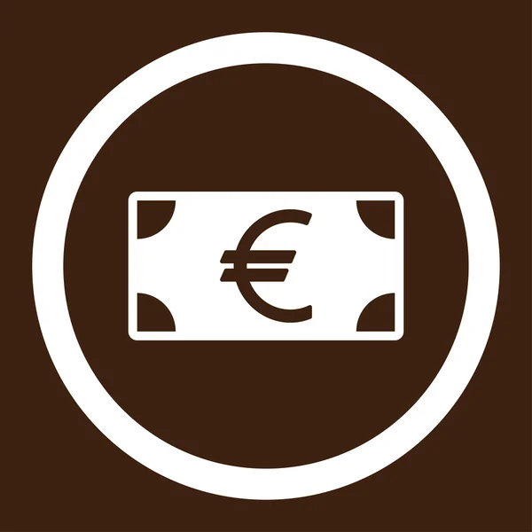 Euro-biljet pictogram — Stockfoto