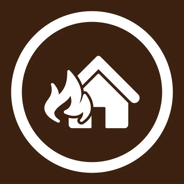 Yangın hasarı simgesi — Stok fotoğraf