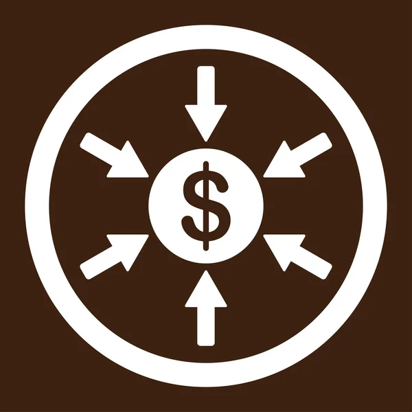 Inkomen pictogram — Stockfoto
