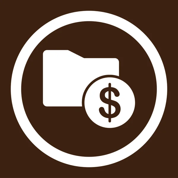 Icono de carpeta de dinero —  Fotos de Stock