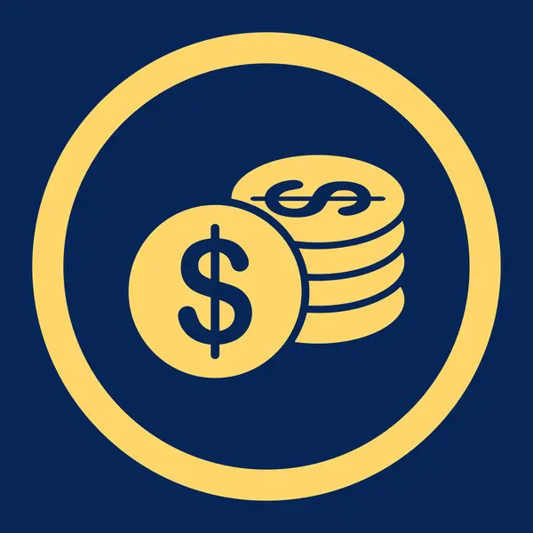 Dollar-Münzen-Symbol — Stockfoto