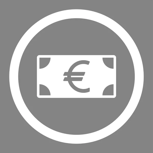 Icono del billete en euros — Foto de Stock