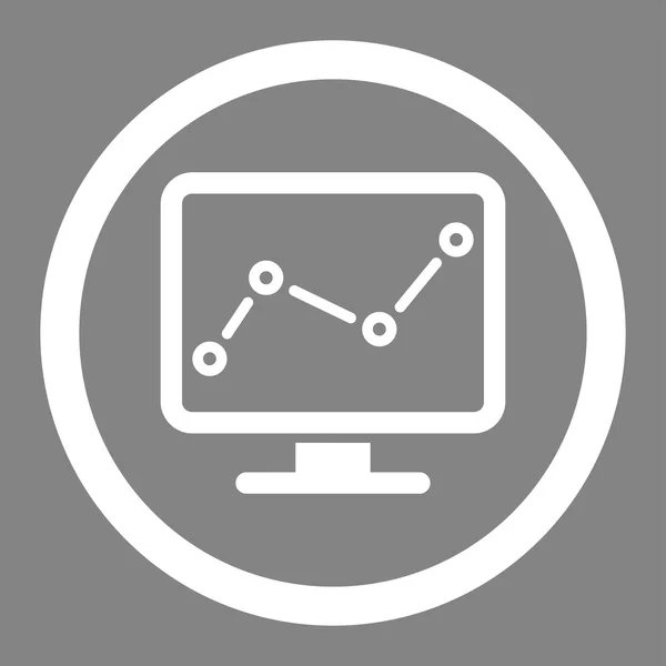 Monitoring icon — Stock Photo, Image