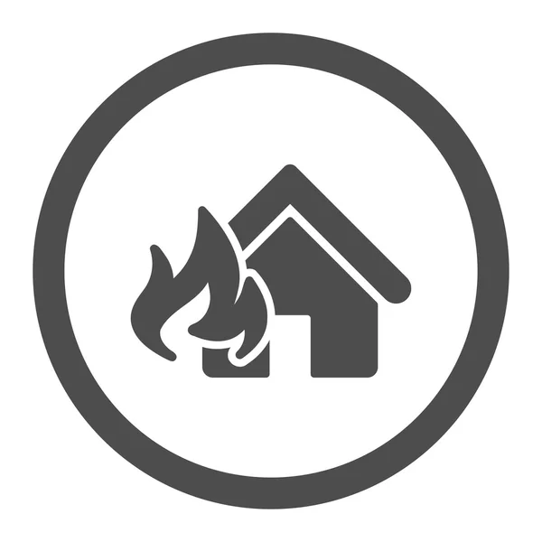Brandschaden-Ikone — Stockfoto