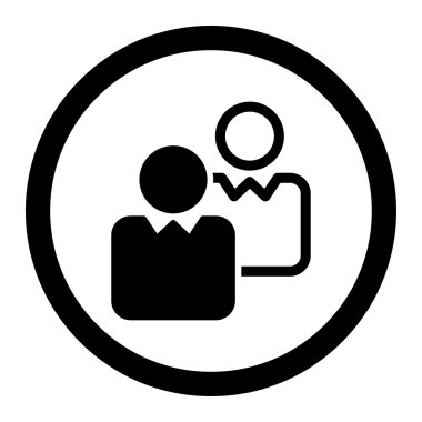 İstemciler düz simgesi