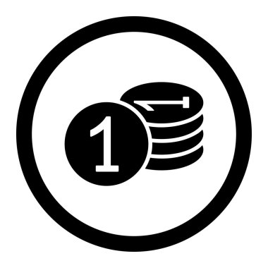 Paralar düz simgesi