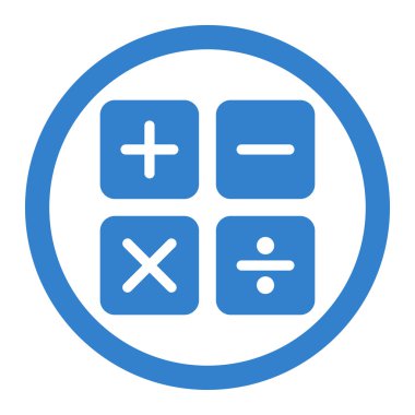 Hesap Makinesi Düz Simgesi