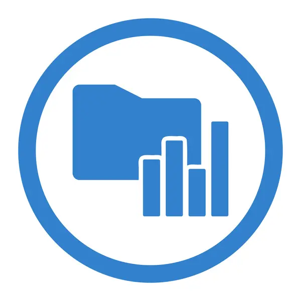 Ícone pasta gráficos — Vetor de Stock
